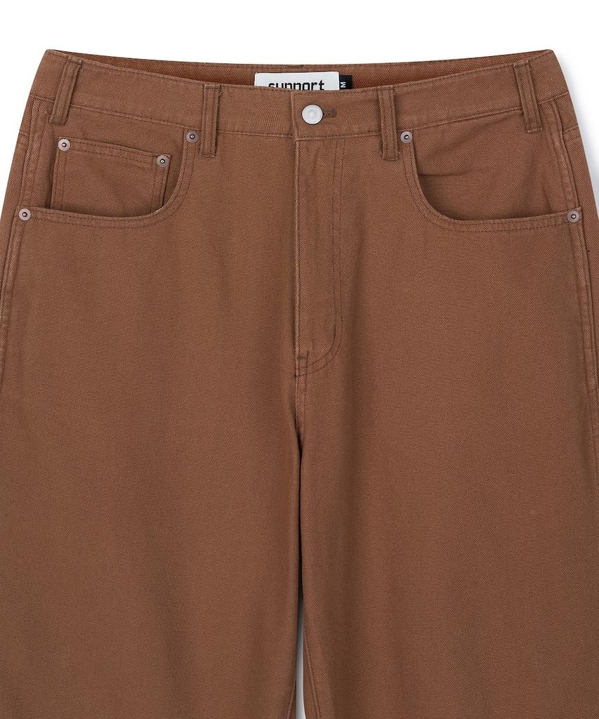 Seonpoteu Loosed Carpenter Pants Khaki
