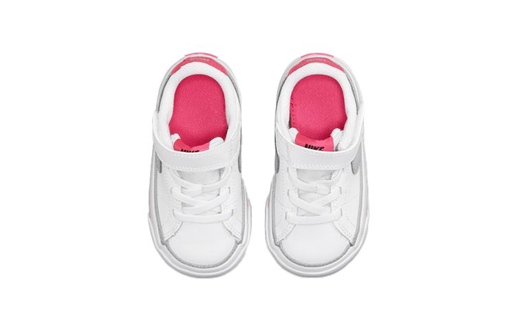 Nike Court Legacy Low top Toddler Shoes White Pink Infant And Toddler DA5382-111