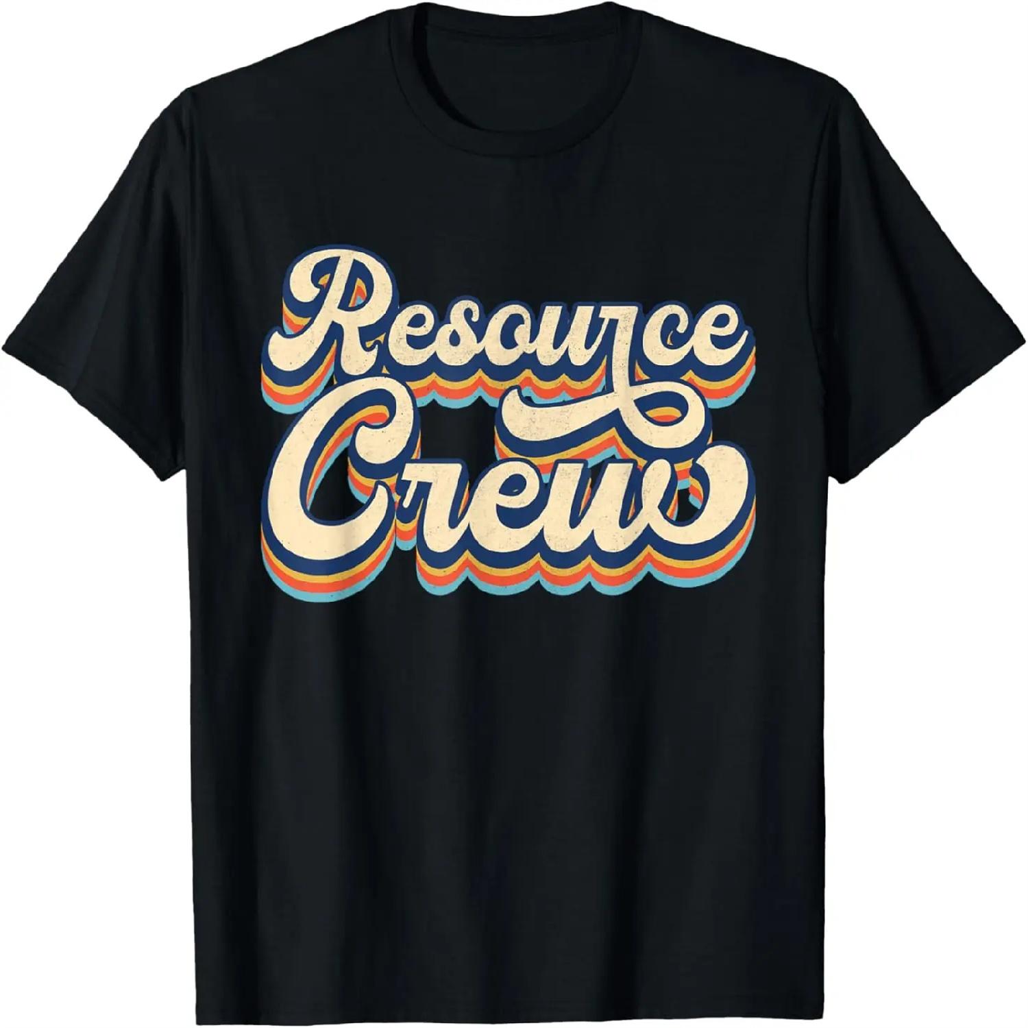 Resource Crew Retro Resource Teacher School Teacher T-Shirt XXXXXL разноцветный