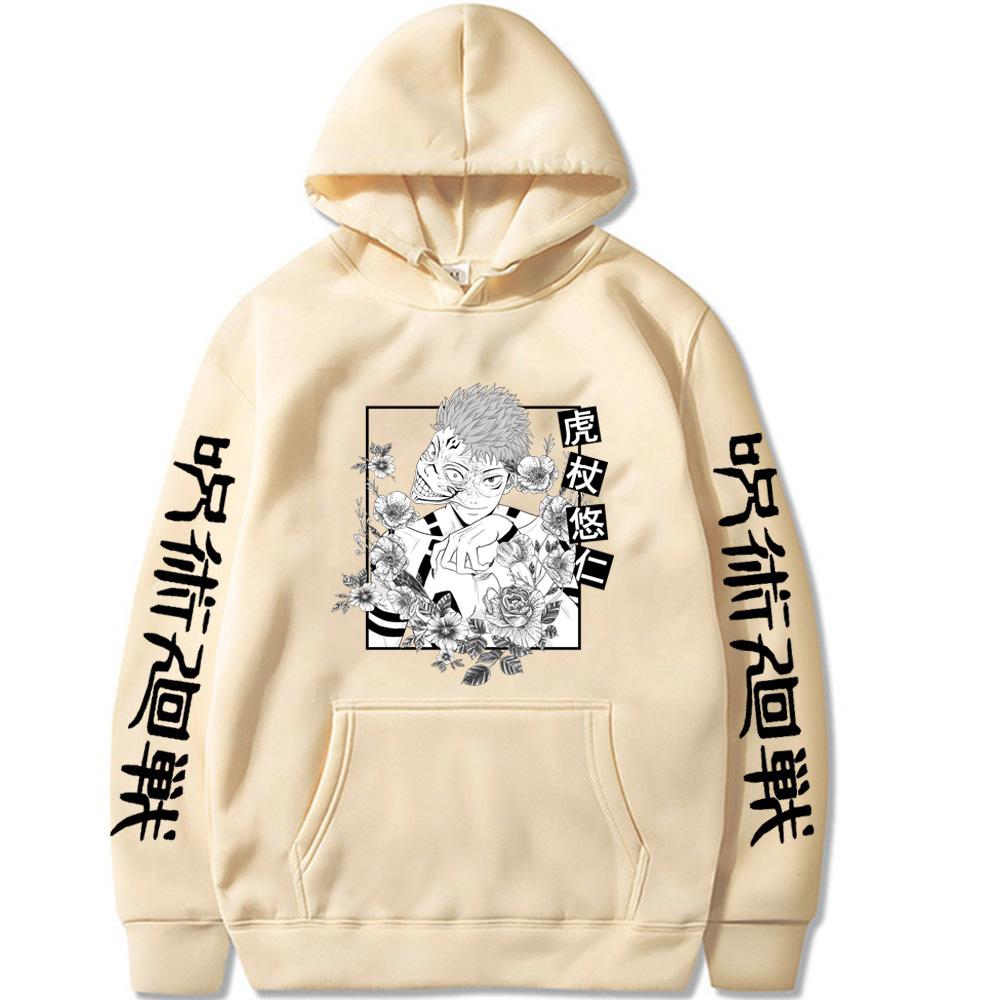 Jujutsu Kaisen Hoodie Itadori Yuji Graphic Hoodies Vintage Oversized Hooded Casual Long Sleeves Men Women Clothes
