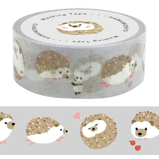 Hamamonyo Masking Tape Nagomi Hedgehog B07QNTNVM6