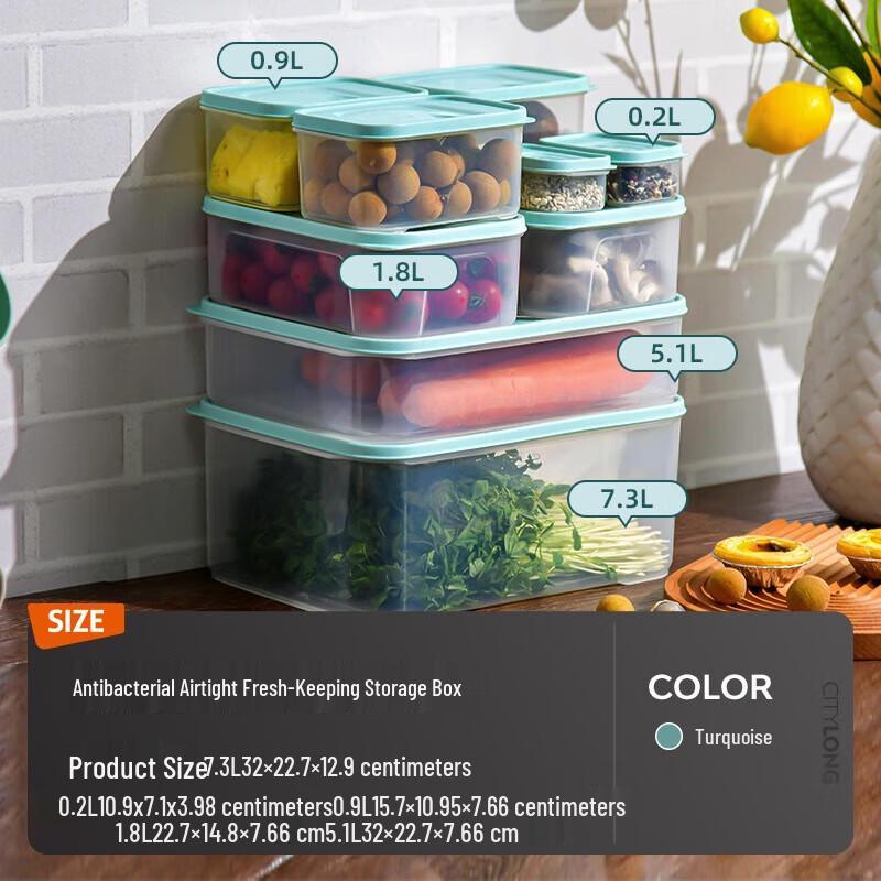 Xitianlong 0.9L Sealed Food Storage Containers (2-Pack)