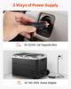 12 Volt Car Refrigerator, 95L Car Fridge, Dual Zone Portable Electric Cooler with Wheels and Handle, -20 to 20, 12/24V DC 100-240V AC Compressor