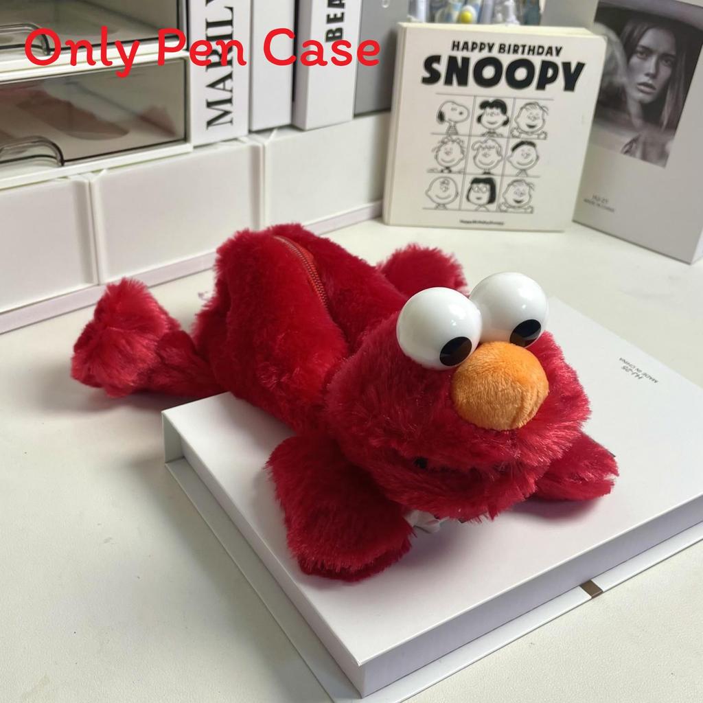 

Plush Pencil Case For Girls With Large Capacity And Cartoon Design For School Storage красный