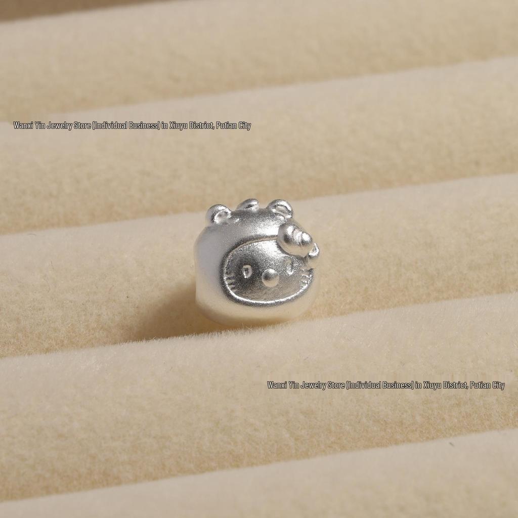 Sterling Silver Zodiac Animal Spacer Beads: Horse & Sheep DIY Beading Materials for Handmade Bracelets