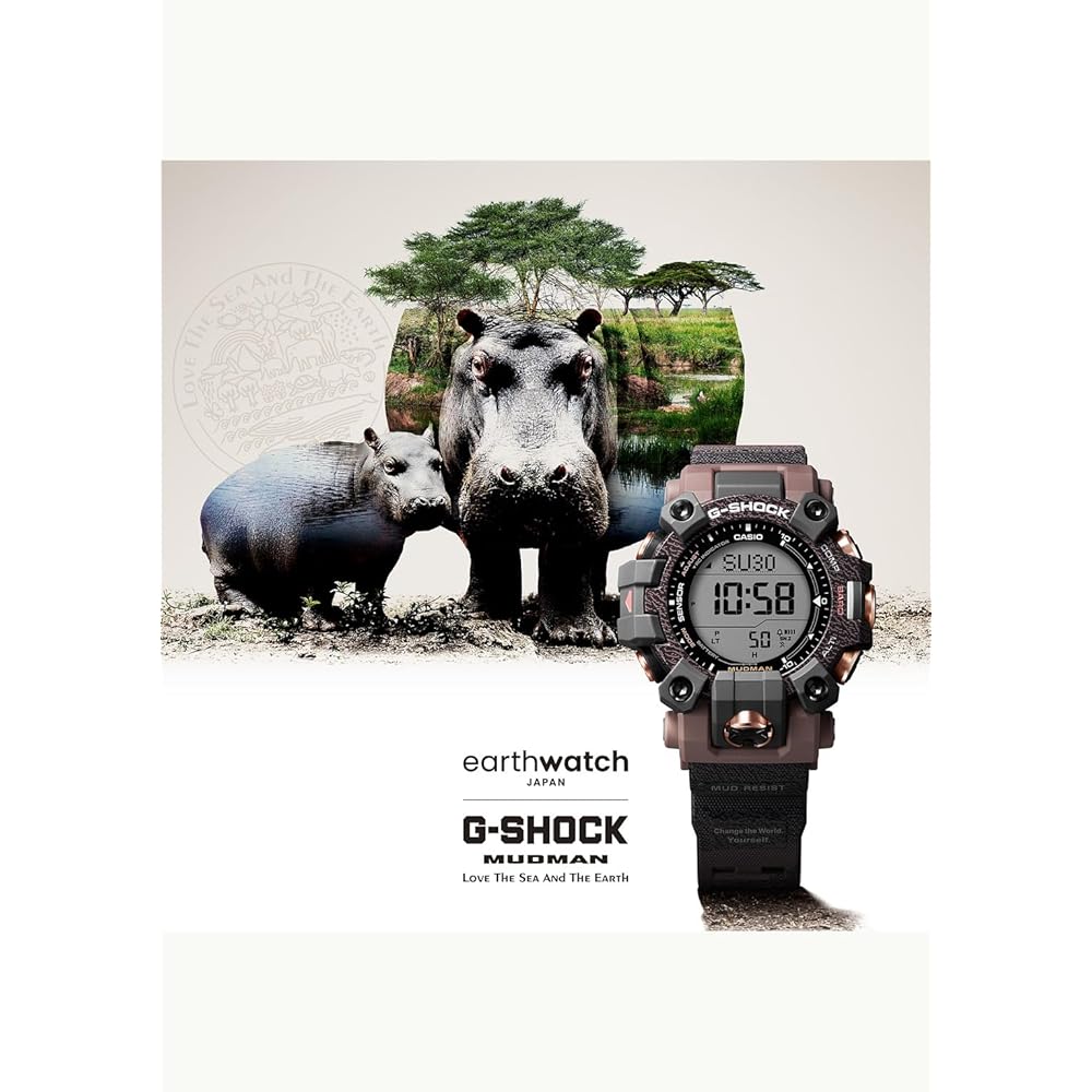 Casio G-Shock Mudman GW-9502KJ-8JR Men's Brown Solar Radio Wave Watch Eco-Friendly Materials