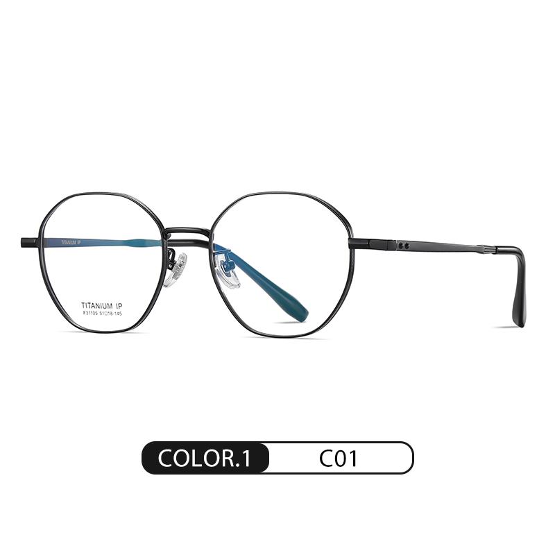 Women Men Titanium Prescription Glasses Frame Flexible Light Weight Customized Optical Myopia Glasses