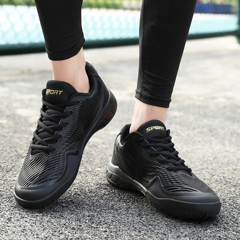 36-45 Couple Plus Size Shock-absorbing Anti Slip Wear-resistant Breathable Fashionable Sports Tennis Shoes Badminton Shoes