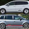 Для Volkswagen Touran Автомобільна наклейка Автомобільні наклейки на бік дверей Вінілова обклеювальна плівка Водонепроникна плівка для обклеювання авто ПВХ наклейки Автомобільні аксесуари