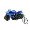 Motorcycle Cartoon Keychain Pendant with Double-Ring Hook Anti-Detachable Design Decompression Tool Keychain Accessory