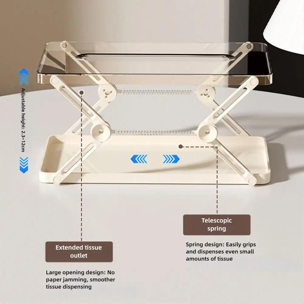 Gifts Liftable Spring-loaded Tissue Box Foldable Large-capacity Creative Household Tissue Boxs Portable Tissue Tool