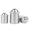 304 Stainless Steel Ball Plungers (D3-D12) - Press Spring, Push Fit, POM Ball