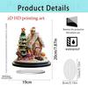 New Christmas Moon Acrylic Desktop Ornament for Home or Office