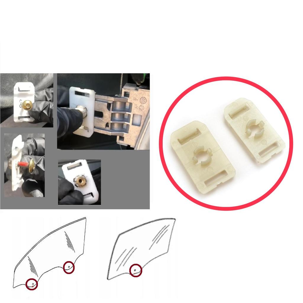 EWR5032 Window Regulator Glass Rail Mount Bracket Sash Clips for Mercedes C Class W203 S203 CL203 CLC 2037200114