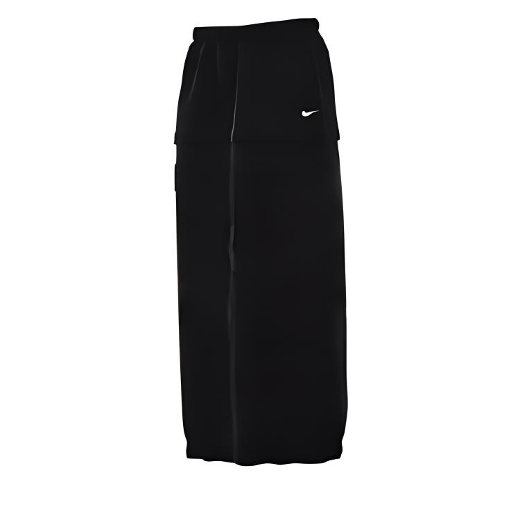 New Nike Sportswear Essential Women's Mid Rise Woven Cargo Midi Skirt Black FV7504-010