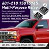 2 Pcs 601-218 15016745 Multi-Purpose Relay, 4-Pin Headlight Relay, Automatic, Automotive Accessory Power Relays, 10A Copper Normally Open Contacts