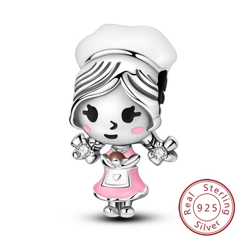 Potrivire Mărgele Charmuri Cupru Original Băiat Fată Mamă Pandantiv Charmuri Pentru Brățară Colier Bijuterii Femei Cadou