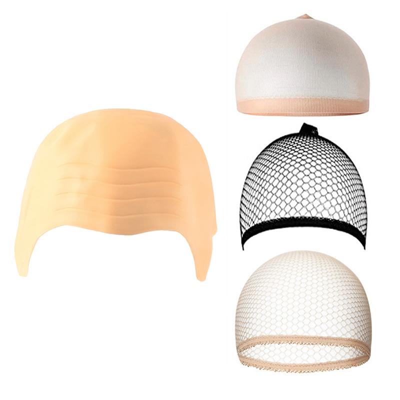 1/2/4Pcs Latex Bald Cap Set For Adults Bald Cap Fancy Dress Cosplay Hat Wig Cap Fake Bald Wig Costume Accessory For Stage Plays