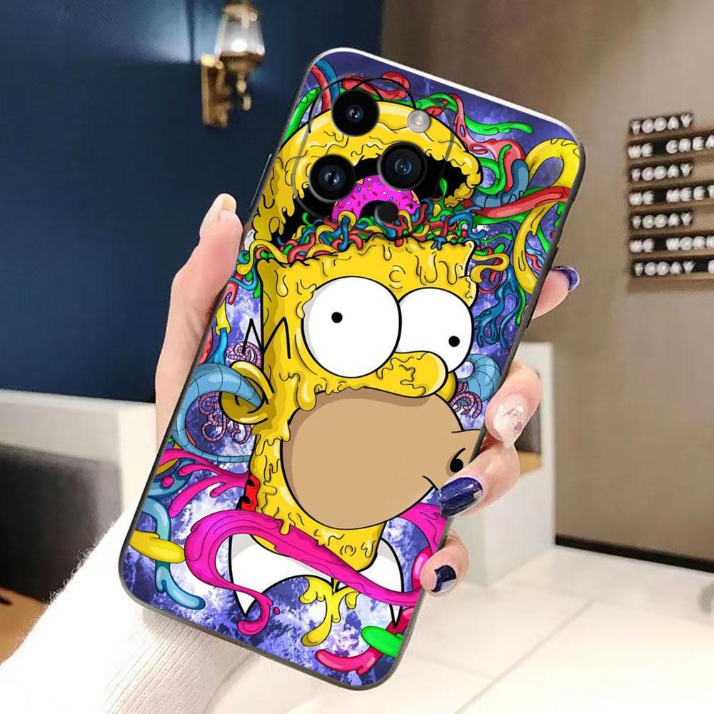 

Cute Baby The S-Simpsons Phone Case For iphone 16 15 14 13 12 11 XS Max Mini X SE 2020 2022 8 7 6 5 Silicone Case Funda Shell iPhone 13