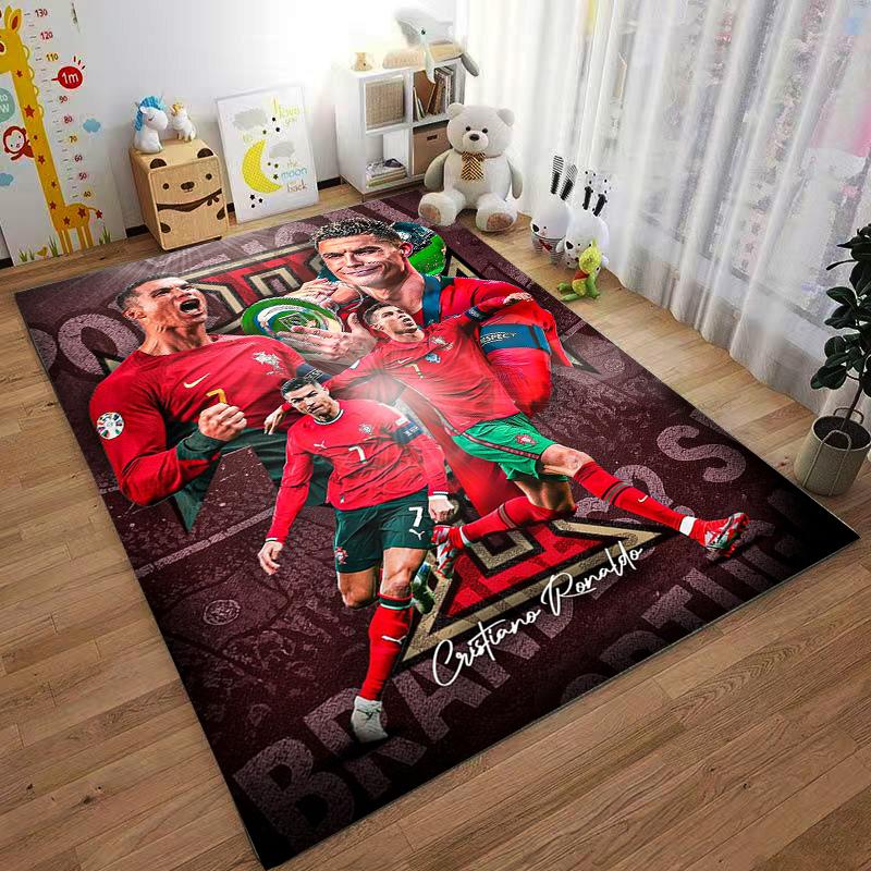 Portugal Fußball Meister Set Design Bodenmatte, geeignet als rutschfeste Matte für das Wohnzimmer oder Schlafzimmer Sofa