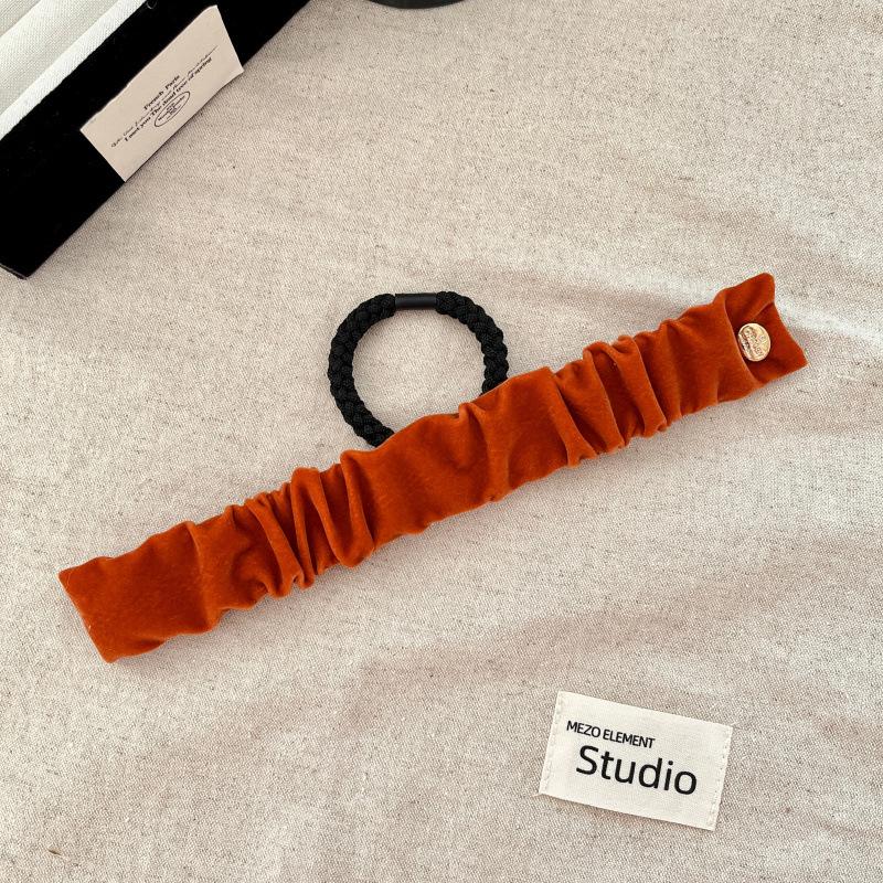 2025 High Elasticity Velvet Hair Tie: Gentle On Hair, Enhances Volume, Perfect for Ponytails