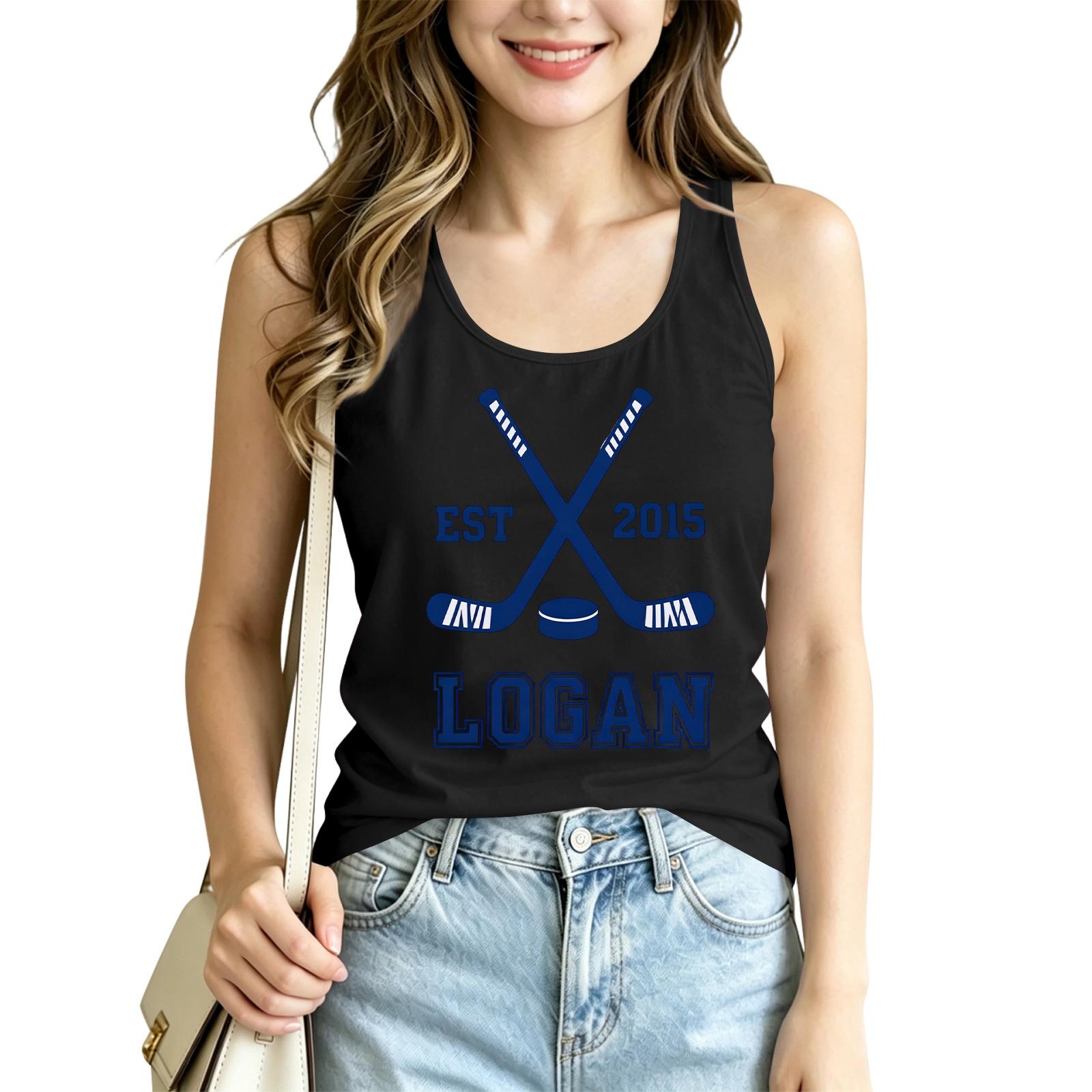 Women s Sleeveless Athletic Tank Top Lightweight Breathable Running Vest Gym Workout Shirt Casual Summer Sportswear L