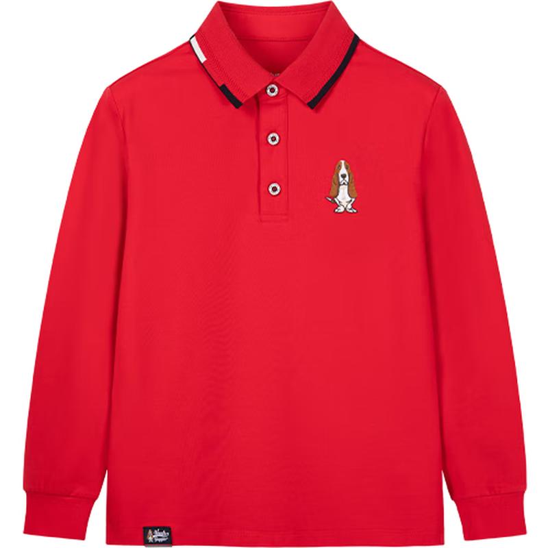 Мальчишеская рубашка-поло с длинным рукавом Hush Puppies 160
