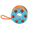 Scuba Diving Finger Reel Aluminum Alloy Mini Finger Spool Reel Pendant with Glow in The Dark Nylon Guide Line for