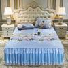 Bedroom Flat Sheets Bed Printed Fashion Modern Queen King Size Washed Cotton Comfortable Bedding Mattress Cover Bedspread