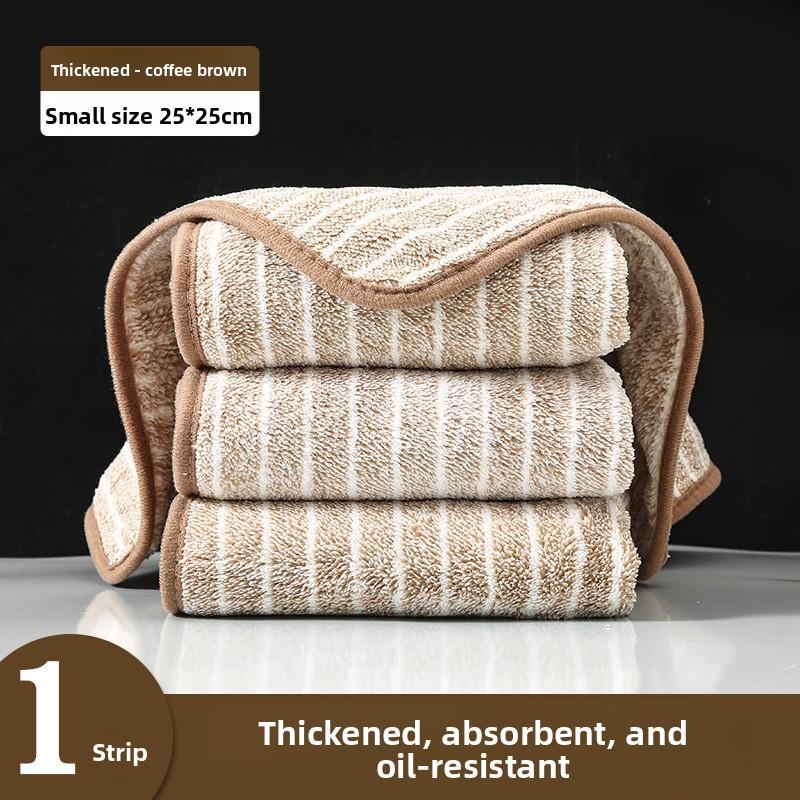 Household Dishcloths Do Not Shed Fibers, Do Not Stick To Oil, and Are Absorbent. Kitchen Cloths with Lanyards Are Easy To Clean and Absorb Water