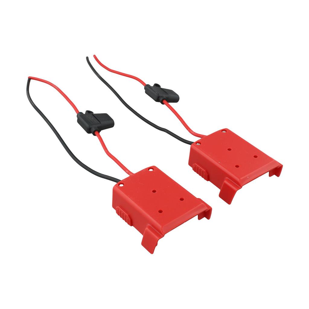 18V Battery Adapter Pair with 30A Fuse for DIY Projects Fits 14 4V 18V 20V MAX Lithium Ion Batteries Plastic Material