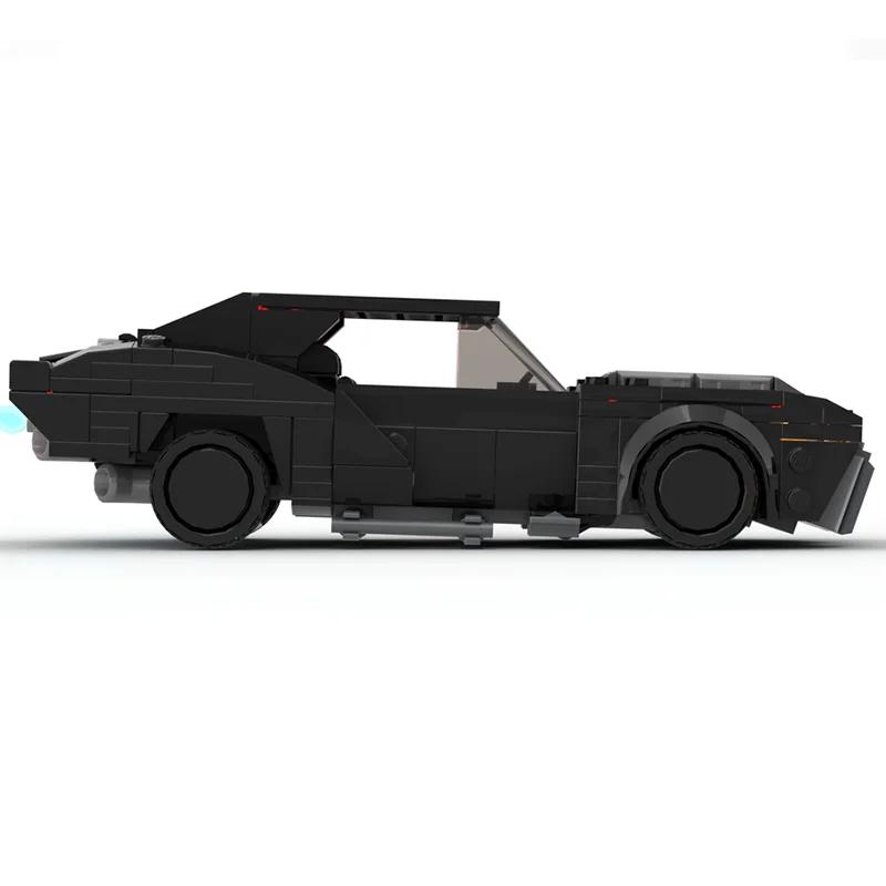 337 PCS New MOC Car Model Movie Game Series Building Block Car Revenge "Batmobile Eight-grid Car Children's Building Block Toy