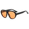 Retro Large Frame Round Sunglasses For Women Uv400 Sun Protection For Outdoor Activities