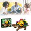 Planter Turtles 509pcs Flower Pots Building Blocks Toy Model Tabletop Gift Decor