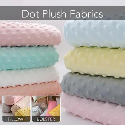 1 yard Super měkká minky látka s puntíky šití dětská deka hračky materiál nežmolkující ekologický polyester ruční práce plyšová látka