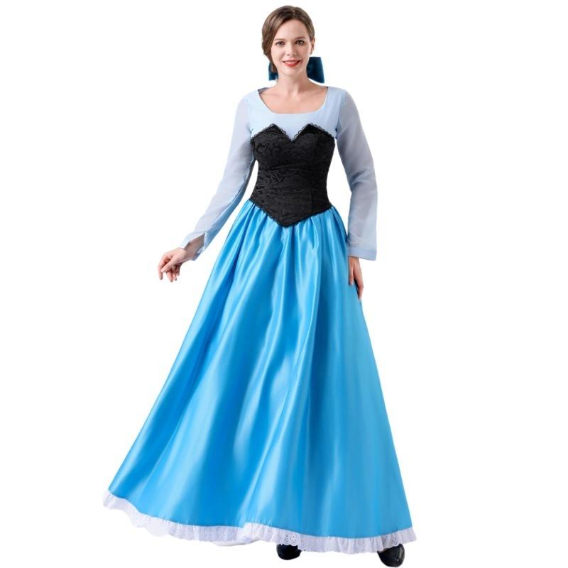 New Princess Dress Literary Cinderella Chest Skirt Halloween Costume Female