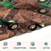 1Pc John Green Tractor Print Flannel Blanket, High Quality Comfortable for All Seasons, Home Decor, Warmth and Comfort, Perfect for Christmas Gifts