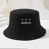 Retro Soccer Embroidered Denim Bucket Hat, Breathable Sun Protection Fisherman Cap For Outdoor Travel, Unisex