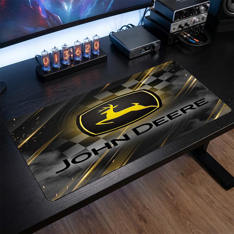 John deere Tapis de souris large Imprimé Surface lisse Anti ?Tapis de bureau antidérapant pour décoration de bureau de jeu pour ordinateur portable