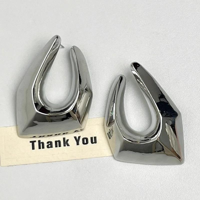 Boucles d'oreilles géométriques irrégulières en métal exagéré, grandes, pour femmes, Europe et Amérique, personnalité, fête, bijoux rétro, cadeaux