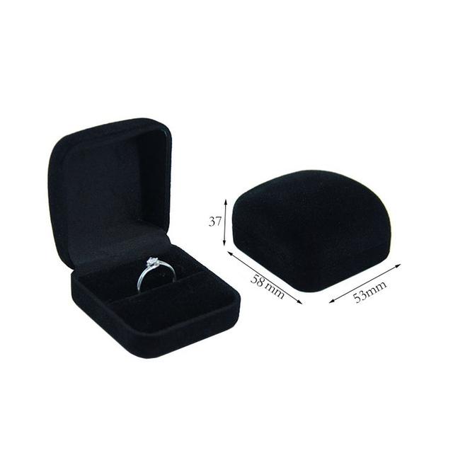 Bulk Engagement Ring Packaging Box Velvet Valentine 'S Day Gift Wedding Ring Showcase Organizer Jewelry Stud Earrings Storage Box