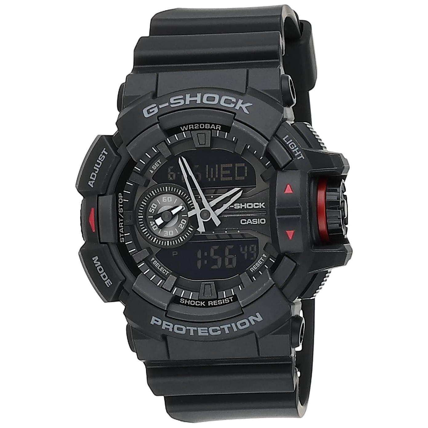 Used CASIO Casio G-SHOCK G-Shock GA-400-1B Black Red G-Shock Watch Men s