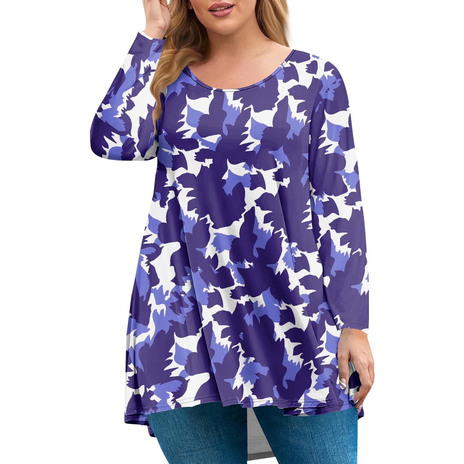 

Женский топ большого размера, рубашка с длинным рукавом и воротником «сад», модный повседневный топ с цветочным принтом XXXL