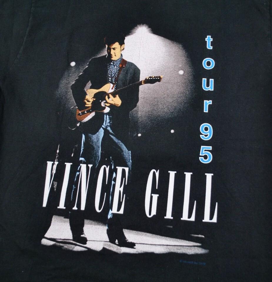 Vince Gill 1995 Tour Men Women Black All Size S5XL Shirt Unisex T-Shirt S