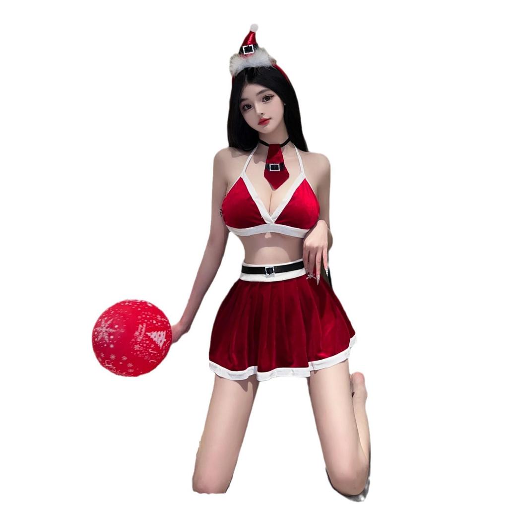 Temptation Quick-Release Christmas Lingerie Set: Slimming Role Play Costume