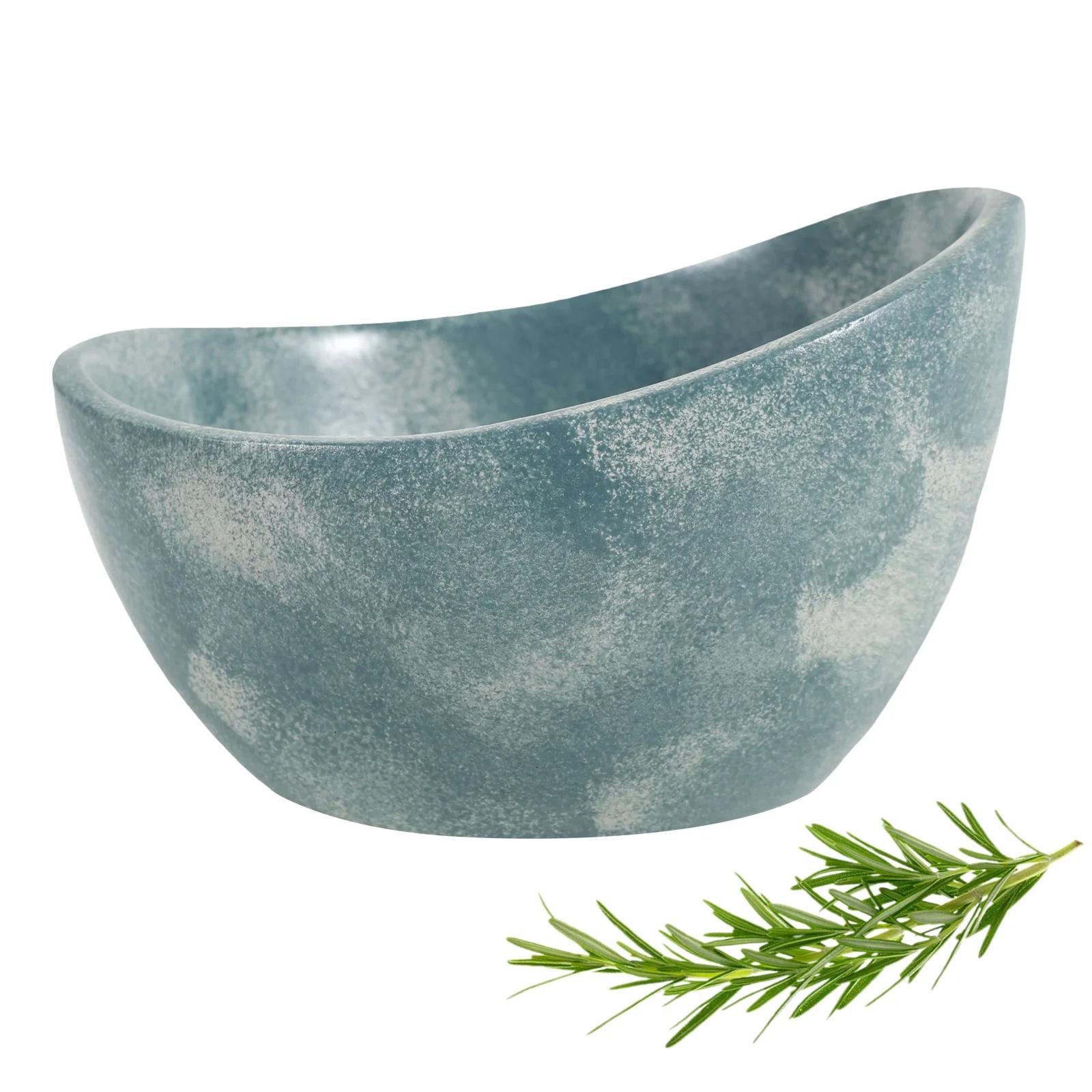 

Pottery Herb Stripper Bowl Handmade Different Round Hole Sizes Suitable For Peeling Off The Leafy Assembly Of Cilantro Rosemary