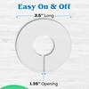 10Pcs Closet Divider Reusable Smooth Surface Plastic Round Clothing Size Hanger Dividers Household Supplies