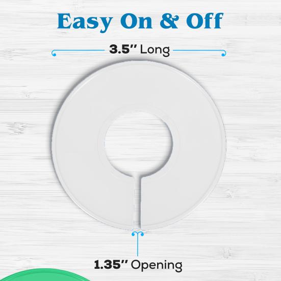 10Pcs Closet Divider Reusable Smooth Surface Plastic Round Clothing Size Hanger Dividers Household Supplies