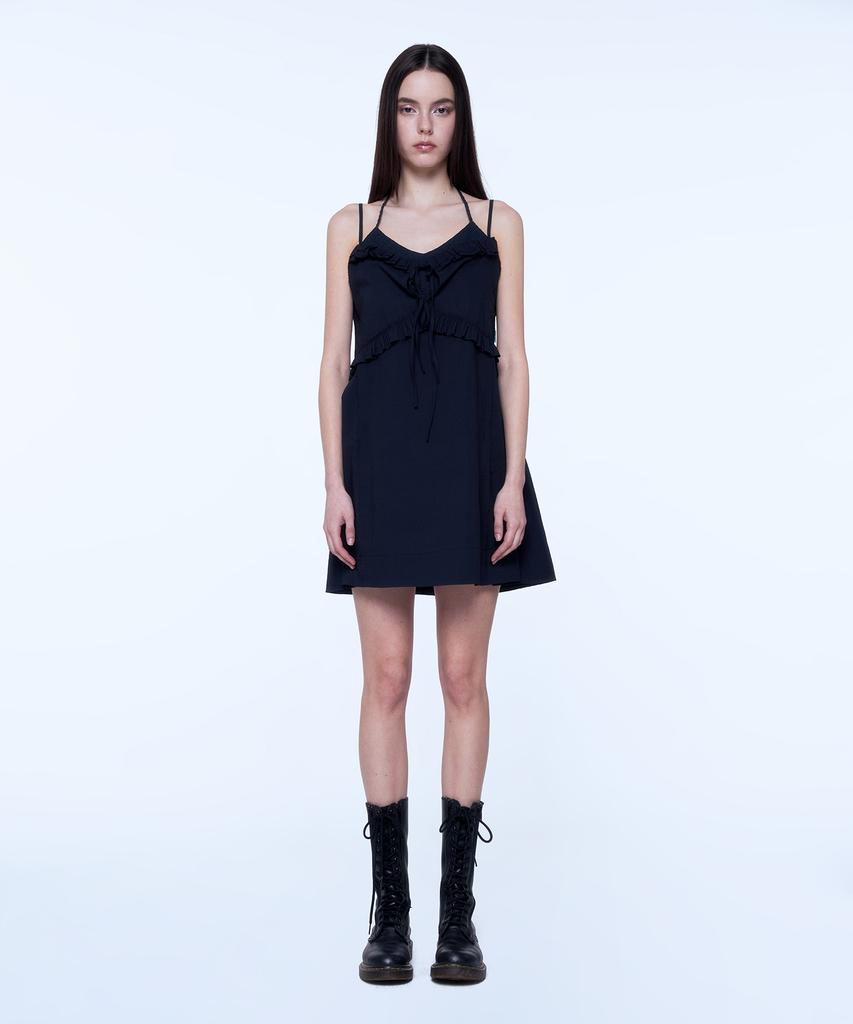 Instant Punk Eyelet Mini Dress - Black