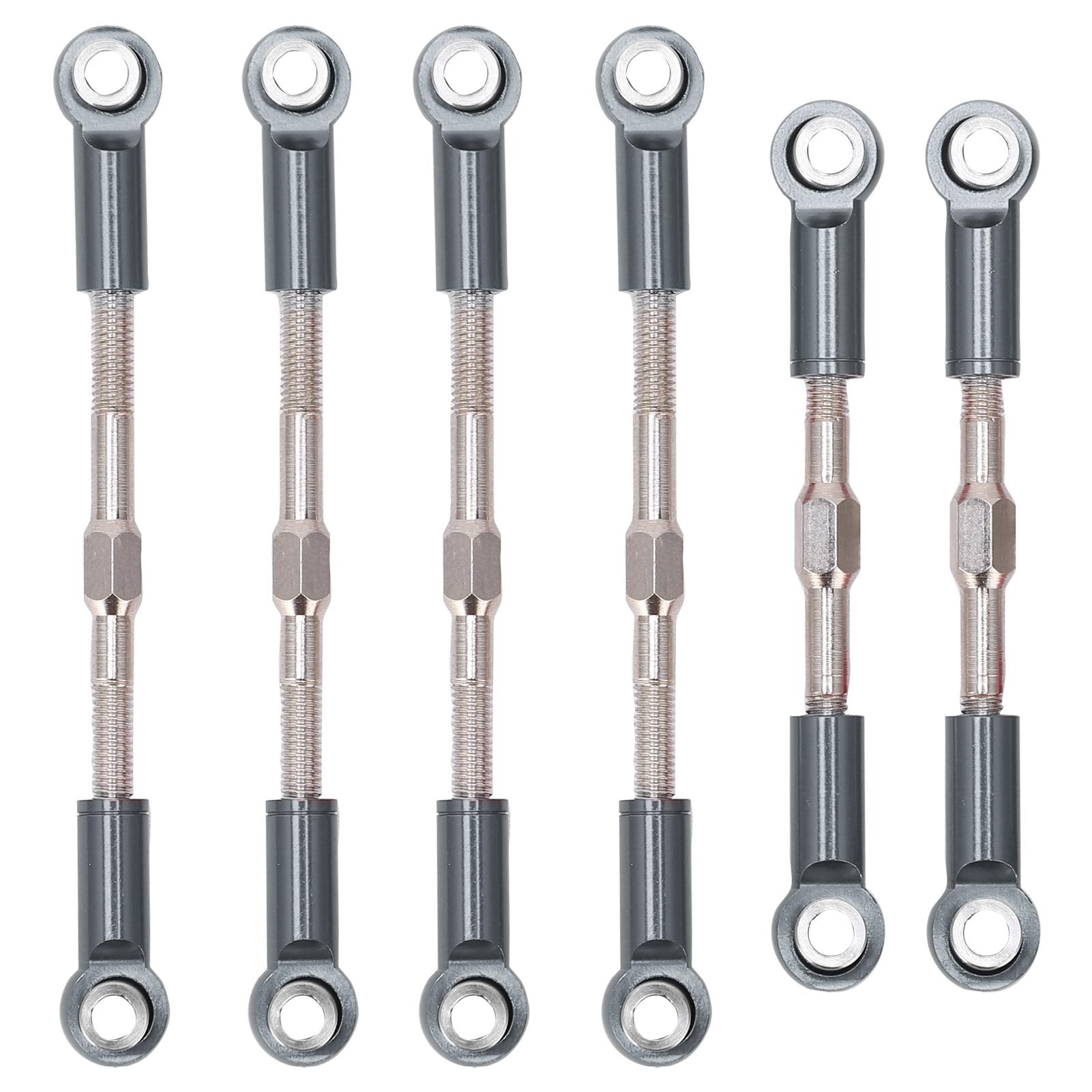 

RC Metal Pull Rod Steering Servo Link Linkages Tie Rod for WLtoys 144001 124018 124019 1 14 RC Car Titanium